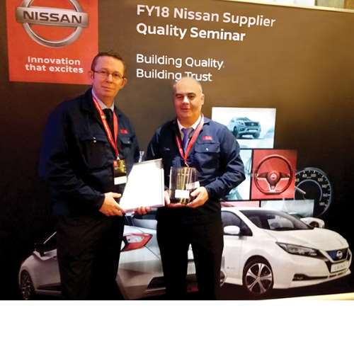 Zakład NSK w Peterlee wyróżniony nagrodą Nissan Quality Award