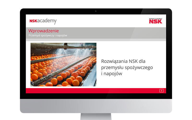 Akademia NSK portal szkoleniowy - Rozwiązania łożyskowe w branży spożywczej
